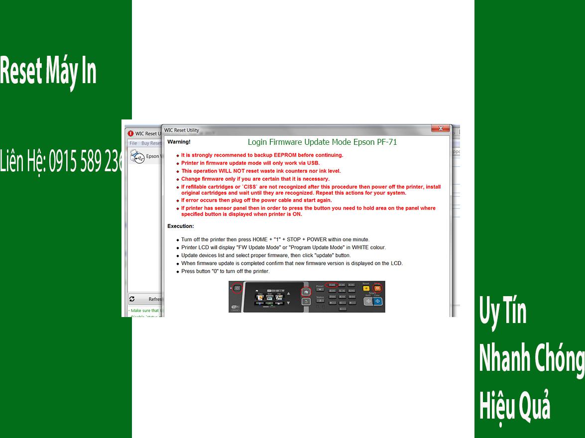 Key Firmware May In Epson PF-71 Step 3